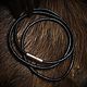 Leather cord for charms ( 3 mm ), Necklace, Kostroma,  Фото №1