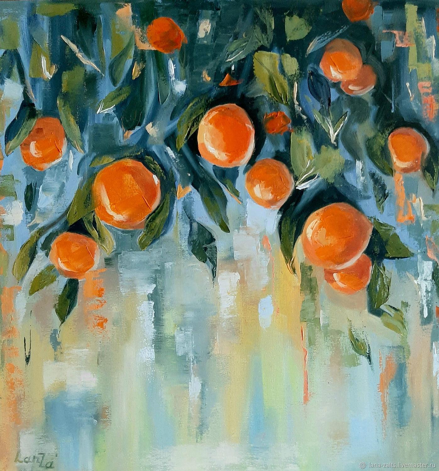 Апельсин живопись