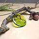 Transparent Pendant Green Frog Rustic Boho Swamp. Pendants. WonderLand. Online shopping on My Livemaster.  Фото №2
