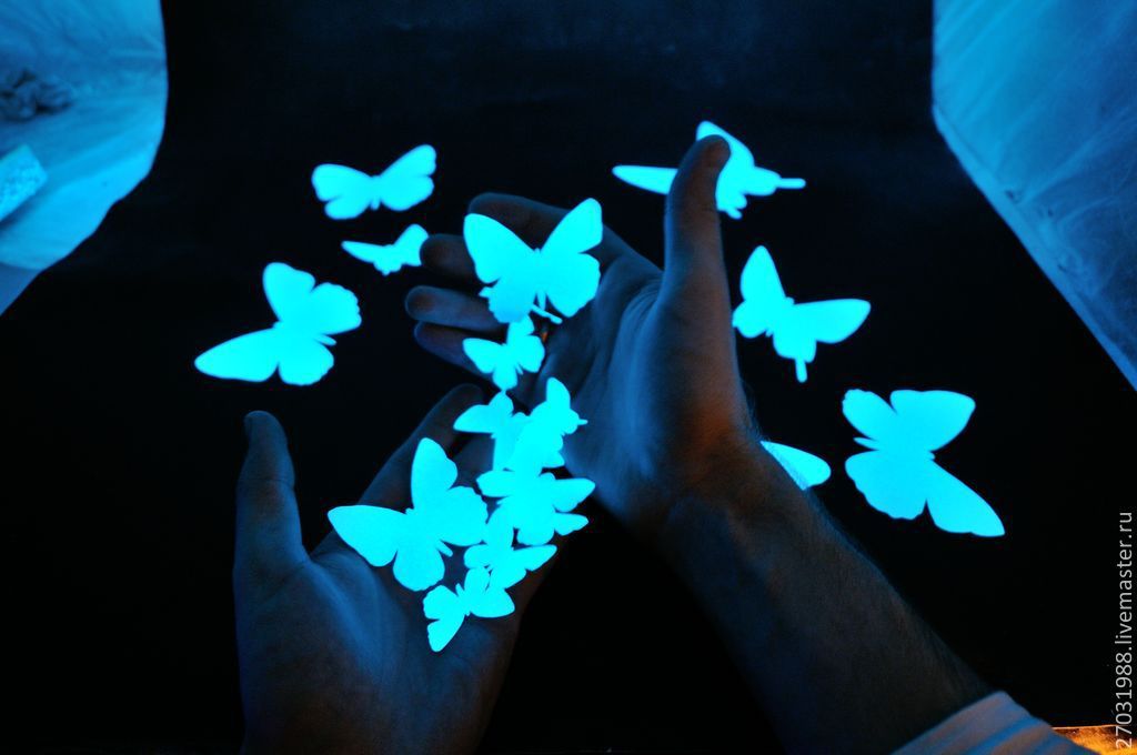 Бабочки, банка, светящиеся бесплатно