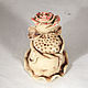 Collector's thimble rose in Sepia. Thimbles. Elena Zaychenko - Lenzay Ceramics. My Livemaster. Фото №5
