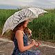 Paraguas calado-bastón №5 (gran cúpula). Umbrellas. 'CHARMER' knitting from Natalie K. Интернет-магазин Ярмарка Мастеров.  Фото №2