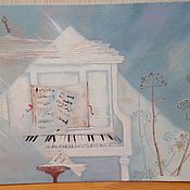 Картины и панно handmade. Livemaster - original item Painting with a piano. 