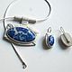 Set pendant-earrings with lapis lazuli, Jewelry Sets, Moscow,  Фото №1
