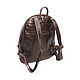  Backpack leather women's brown ash Mod R43-622. Backpacks. Natalia Kalinovskaya. My Livemaster. Фото №11