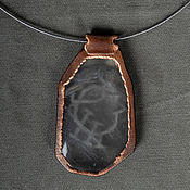 Украшения handmade. Livemaster - original item Copper pendant with intaglio 