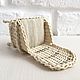 Wicker Chair Armchair with armrests children's furniture for dolls 1:12. Doll furniture. KOTOMKA_NV kukolnaya miniatyura 1:12. My Livemaster. Фото №5