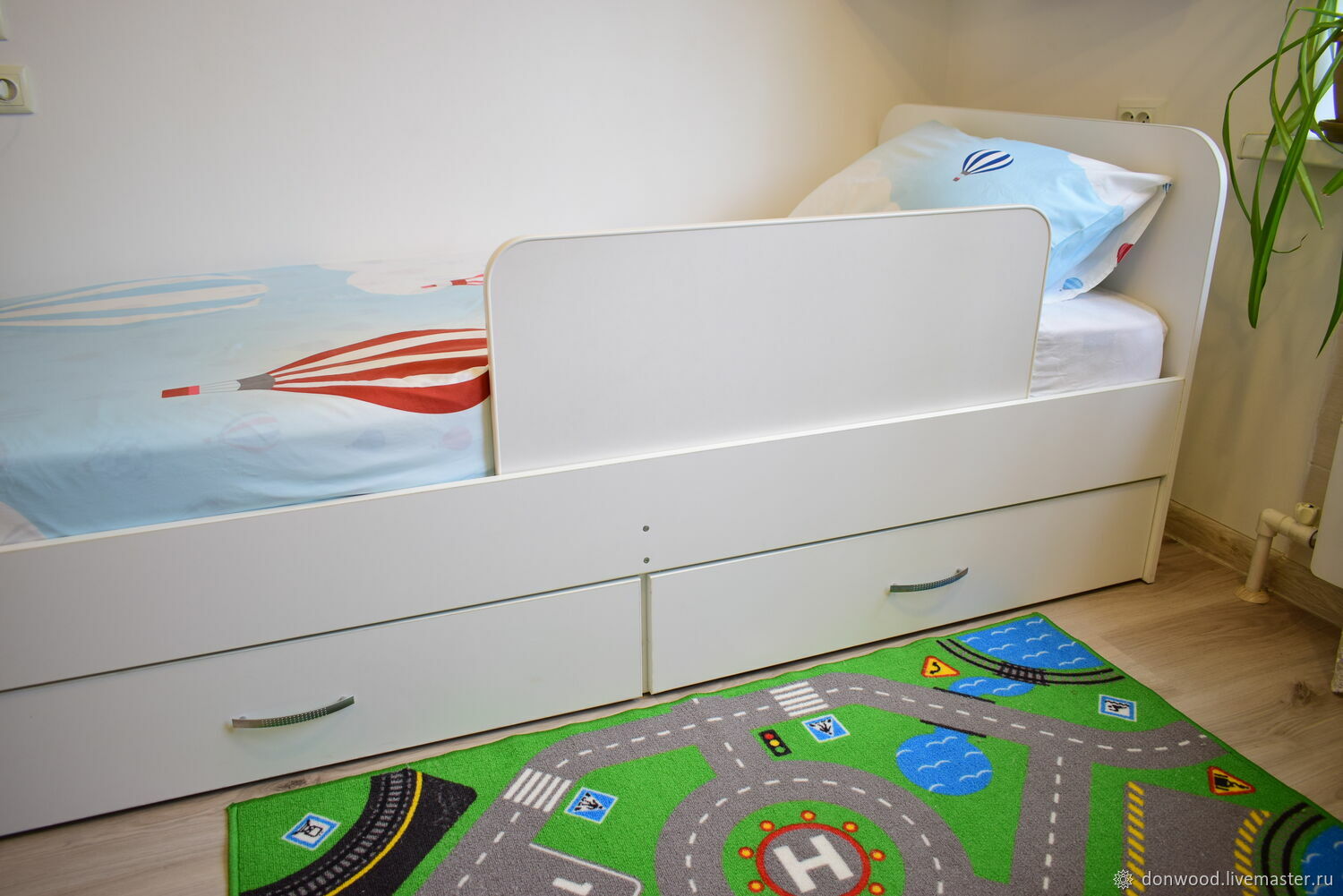 Кровать умка детская с бортиком сборка