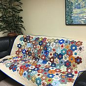 Для дома и интерьера handmade. Livemaster - original item blankets: Mood floral patchwork bedspread. Handmade.