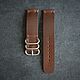 Кожаный ремешок для часов из кожи Horween. Ремешок для часов. STRAPS & BANDS. Ярмарка Мастеров.  Фото №5