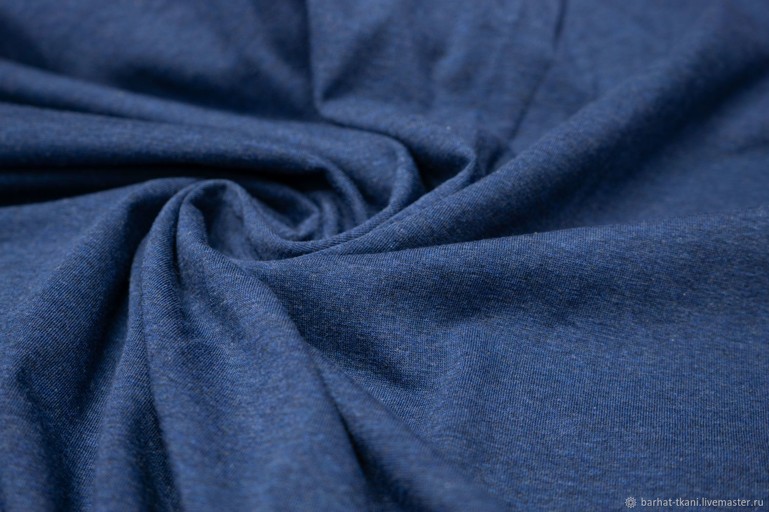 Кулирка с лайкрой синий джинсовый меланж купить в интернет-магазине ...