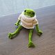 Популярная лягушка в свитере из pinterest, тик ток, Мягкие игрушки, Находка,  Фото №1