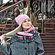 Order Set of knitted knitwear 'Pink square'. Olga Lado. Livemaster. . Headwear Sets Фото №3