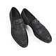 Men's loafers, crocodile leather, nubuck leather, in black, Loafers, St. Petersburg,  Фото №1