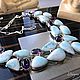 Order Necklace made of beautiful blue Larimar. UNIQUE-LIT. Livemaster. . Necklace Фото №3