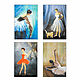 Ballerina Set of 4 posters Ballet 20h30 cm, Pictures, St. Petersburg,  Фото №1