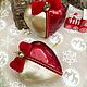 Order  The heart is red with gold. clubakm (clubakm). Livemaster. . Christmas decorations Фото №3