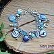 Order Harry Potter Blue blue bracelet, Harry Potter. HappyFingers Movie store (happyfingers). Livemaster. . Chain bracelet Фото №3