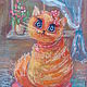 Pattern for children's ' Pussy cat '. Pictures. Picture&miniature lacquer painting. Online shopping on My Livemaster.  Фото №2