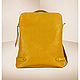 Рюкзак кожаный Nature Yellow. Классическая сумка. AD's  design Sergy. Интернет-магазин Ярмарка Мастеров.  Фото №2