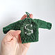 Елочная игрушка свитерок Слизерин Гарри Поттер подарок. Елочные игрушки. ArtKnitDesign Свитера Уизли. Интернет-магазин Ярмарка Мастеров.  Фото №2