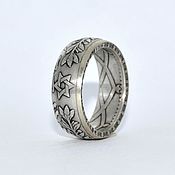 Украшения handmade. Livemaster - original item Ring from a coin of Morocco 1/2 Riyal 1911, silver 835. Handmade.