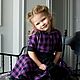 Dress for girls ' Lavender cage'. Childrens Dress. Alexandra Maiskaya. My Livemaster. Фото №6