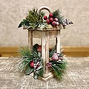 Сувениры и подарки handmade. Livemaster - original item Christmas composition. Decorative lantern. Handmade.