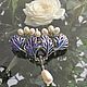 Брошь-подвес с жемчугом и эмалью. Брошь-булавка. Jewelry fashion. Интернет-магазин Ярмарка Мастеров.  Фото №2