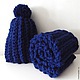 Вязаный комплект "Сапфир" из объемной пряжи. . СаннИ (sanni-knitting). Ярмарка Мастеров.  Фото №5