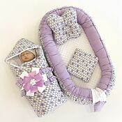 Гнездышко для ребёнка 0-3 года / Кокон / Мобильная кроватка «Лисуня»