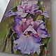 Painting Irises pastel (pink lilac green flowers). Pictures. Pastelena. My Livemaster. Фото №4