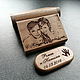 Wooden flash drive with engraving in a box. Flash drives. fleshki22. My Livemaster. Фото №6