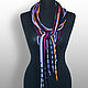 Sensum knitted scarf necklace decoration. Necklace. Decades (Natalya). Online shopping on My Livemaster.  Фото №2