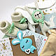 Мятный кролик - Подарочный бокс для младенца, Baby box. Подарки для новорожденных. Кошака~Вышивака. Ярмарка Мастеров.  Фото №7