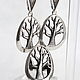 Jewelry Set Wood Silver 925 AM0001. Jewelry Sets. Sunny Silver. My Livemaster. Фото №5