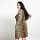 Plus Size Leopard Print Long-Sleeved Dress. Dresses. R-L STUDIO. Online shopping on My Livemaster.  Фото №2