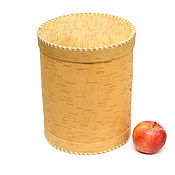 Посуда handmade. Livemaster - original item Box-box made of birch bark large. Barrel for flour, sugar. Art. 3073. Handmade.