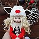 Рождественская кукла Marry Christmas. Интерьерная кукла. Анна Шелудько. Интернет-магазин Ярмарка Мастеров.  Фото №2