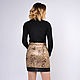 Order Skirt' under the skin ' brown with black. Skirt Priority (yubkizakaz). Livemaster. . Skirts Фото №3