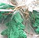 Мыло ручной работы. `Вязаная елочка`. Handmade. Подарок на Новый год. Подарок детям. Мыло в подарок. Подарочный набор.