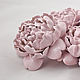 Pink peony. Ceramic flowers Elena Zaichenko
