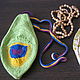 POUCH FOR the ROSARY 'Peacock feather' japa-mantra knitted. Baggie. Gala Devi (crochet design). My Livemaster. Фото №5