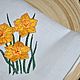 Napkins with Embroidery 'Daffodils'. Swipe. Olga Lado. Online shopping on My Livemaster.  Фото №2