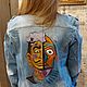 Order denim jacket: Custom painting based on your or my sketches. Nardetum (Naradostvam). Livemaster. . Wind Jackets Фото №3