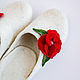 Women's felted Maki slippers made of merino wool with prevention. Slippers. Obuffca. My Livemaster. Фото №4
