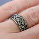 Ring with holly leaves and Celtic titanium pattern. Rings. Ringlin's shop. My Livemaster. Фото №4