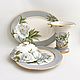  White peonies. Dish. ArtFlera (artflera). Online shopping on My Livemaster.  Фото №2