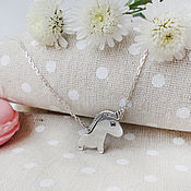 Украшения handmade. Livemaster - original item Silver unicorn pendant. Necklace. Handmade.