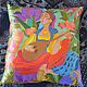 a series of decorative pillows Women of the Maghreb,45h45 cm, Oriental style
